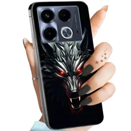 etui-do-infinix-note-40-4g-wzory-wiedzmin-witcher-bialy-wilk-dziki-gon