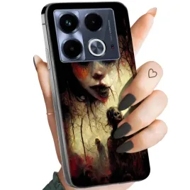 etui-do-infinix-note-40-4g-wzory-halloween-zombie-dynie-czaszki-czarownice