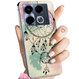 etui-do-infinix-note-40-4g-wzory-boho-lapacz-snow-piora-obudowa-pokrowiec
