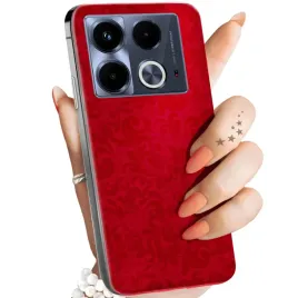 etui-do-infinix-note-40-4g-wzory-czerwone-serca-roze-obudowa-pokrowiec-case