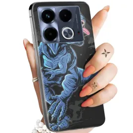 etui-do-infinix-note-40-4g-wzory-dinozaury-reptilia-prehistoryczne-obudowa