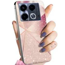 etui-do-infinix-note-40-4g-wzory-rozowe-zloto-roz-obudowa-pokrowiec-case