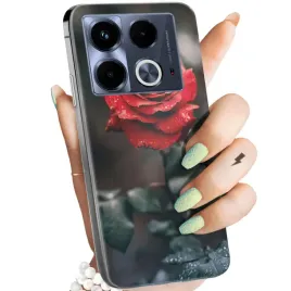 etui-do-infinix-note-40-4g-wzory-roza-z-roza-rose-obudowa-pokrowiec-case