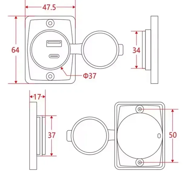 zasilacz-ladowarka-usb-usb-c-12v-24v-led-gniazdko-scienne