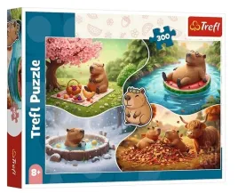 trefl-puzzle-300-elementow-cztery-pory-roku-z-kapibarami
