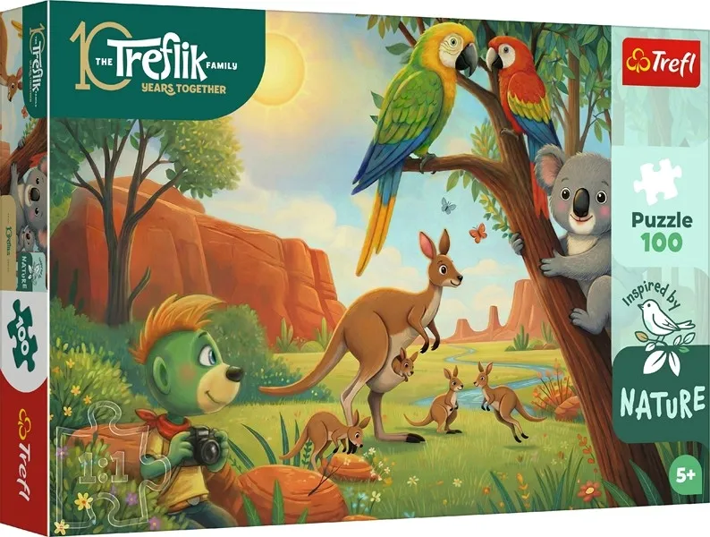 trefl-puzzle-100-elementow-koala-i-kangury-stan-nowy