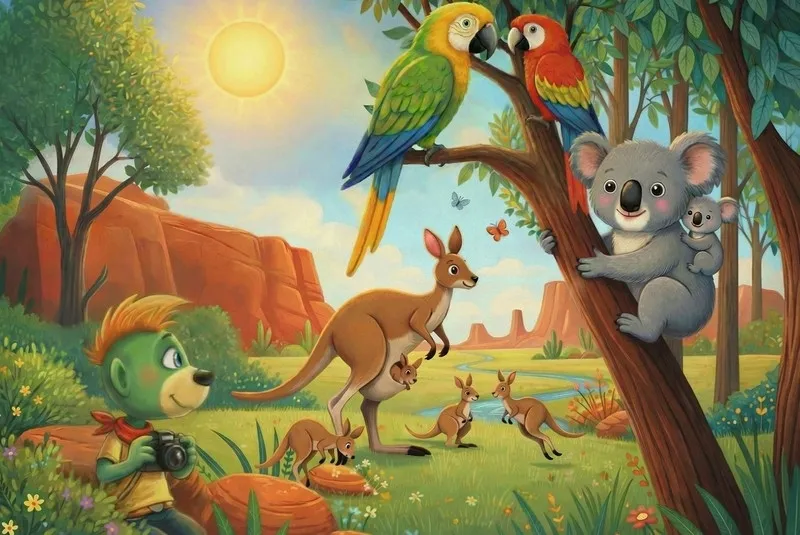 trefl-puzzle-100-elementow-koala-i-kangury