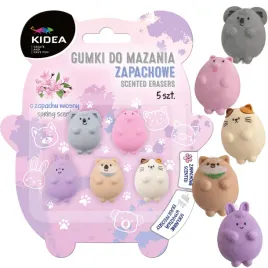 kidea-mini-gumki-do-mazania-zapachowe-hello-5-sztuk-zwierzaczki