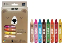 interdruk-bebe-kredki-swiecowe-jumbo-8-kolorow-friends