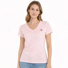 t-shirt-damski-u-s-polo-assn-v-neck-24885ub-pudrowy-roz