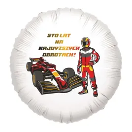 balon-foliowy-formula-1-sto-lat-bialy-18-rnd