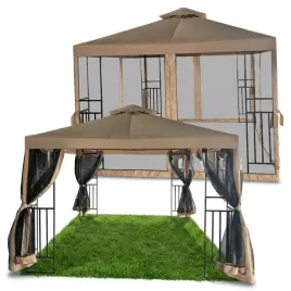 stalowa-pergola-ogrodowa-z-zaslonami-wodoodporna-altana-pawilon-3x3xh2-7m
