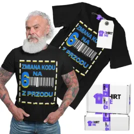 prezent-na-60-urodziny-koszulka-z-nadrukiem-tshirt-meski-zmiana-kodu-na-6