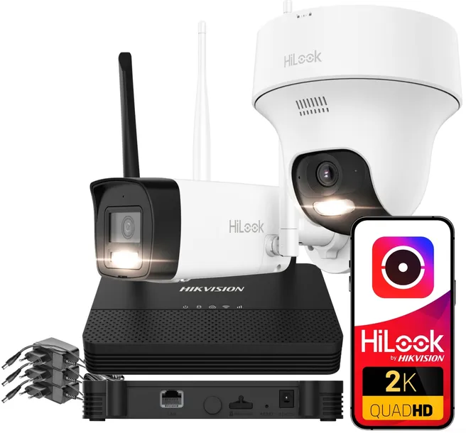 Zestaw do Monitoringu WiFi 4MP EasyLink HiLook by Hikvision WIFIKIT-BT4-4CH