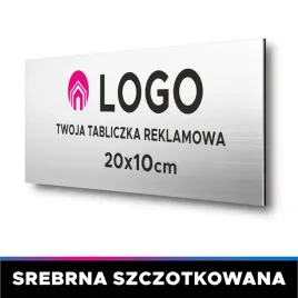 tabliczka-szyld-twoje-logo-20x10-srebrna-szczotka