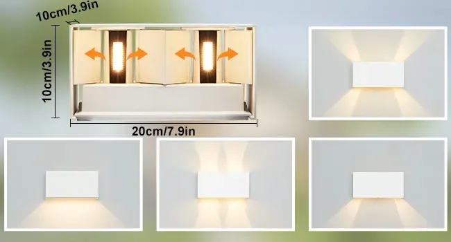 reflektor-scienny-prostokatny-kingwen-bialy-szerokosc-10-cm