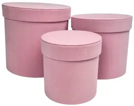 flower-box-welurowy-pudrowy-roz-zestaw-3-pudelek-prezen-na-kwiaty-elegancki