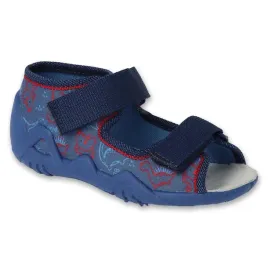 befado-sandalki-kapcie-dzieciece-rzepy-niebieski-rozmiar-23