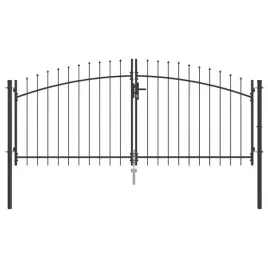 bramka-ogrodowa-z-czubkiem-szara-150-x-300-cm-ze-stali