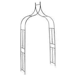 ciemnozielona-pergola-ogrodowa-142-x-37-x-275-cm-z-zelaza-malowanego-prosz