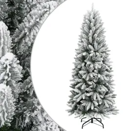 flokowana-choinka-sztuczna-210-cm-biala-i-zielona-z-konstrukcja-na-zawias