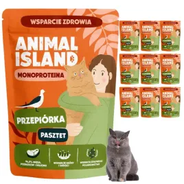 animal-island-przepiorka-karma-mokra-monoproteinowa-dla-kota-10x-100g