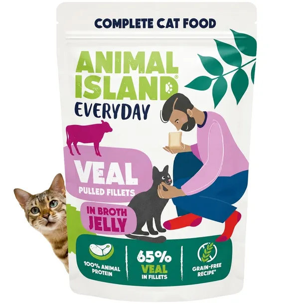 Animal Island Everyday cielęcina fileciki w galarecie karma dla kota 85 g