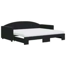 czarna-lezanka-2-w-1-z-materacem-wymiary-po-zlozeniu-222-x-100-x-75-cm