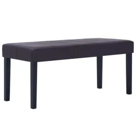 lawka-tapicerowana-sztuczna-skora-brazowa-106-x-43-x-46-cm