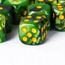 kosc-1szt-d6-k6-zielona-perla-dice-rpg-dandd-mtg-gry-planszowe-board-game