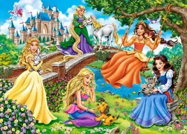 puzzle-180-ukladanka-ksiezniczki-w-ogrodzie-zwierzeta-zamek-palac-7-castor