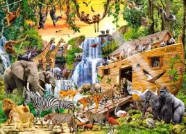 puzzle-300-ukladanka-widok-zwierzeta-arka-noego-safari-slonie-lew-8-castor