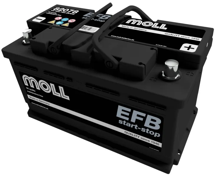 Akumulator Moll EFB 78Ah 740A 82078