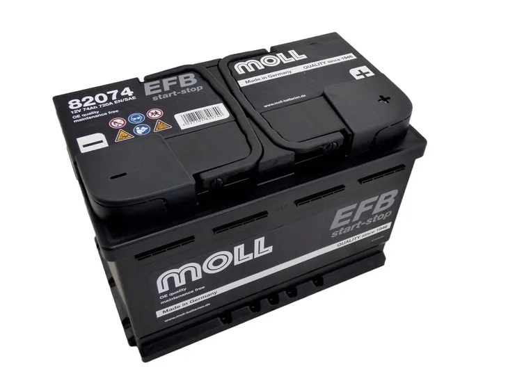 Akumulator 12V 74Ah 720A P+ Moll Start-Stop EFB 82074