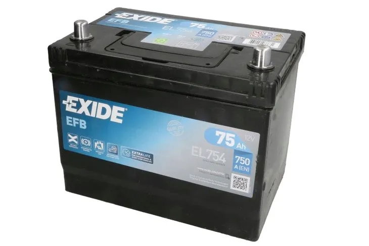 Akumulator Exide EL754 12V 75Ah 750A
