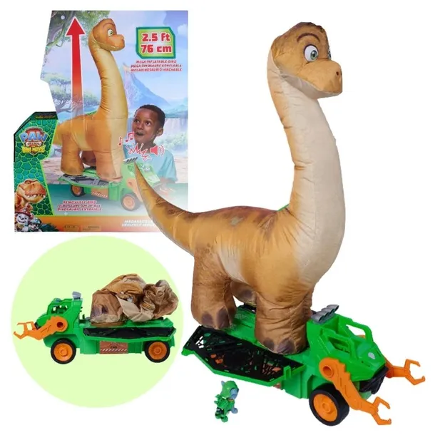 PSI PATROL I DINOZAURY ZABAWKA Z FILMU DINOZAUR POJAZD MEGAZAURUS ROCKY