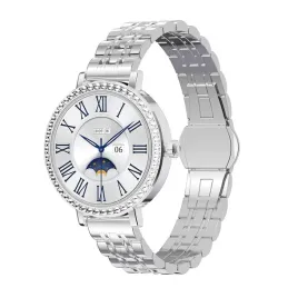 hagen-smartwatch-hb48-srebrny-srebrna-bransoleta-granatowy-silikon