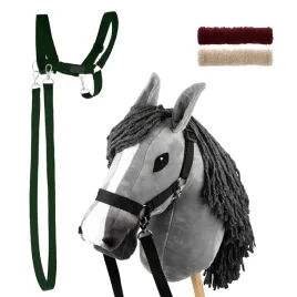 zestaw-skippi-hobby-horse-szary-i-dodatkowy-kantar-ciemny-zielony
