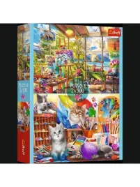 puzzle-2x500el-trefl-sztuka-malowania