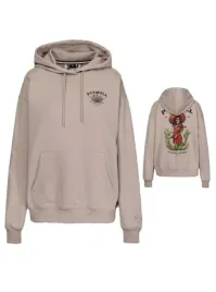 pitbull-west-coast-damska-bluza-z-kapturem-bullets-and-blooms-piaskowy-xl