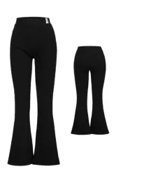 pitbull-west-coast-spodnie-damskie-flare-rib-layla-czarny-black-xs-s