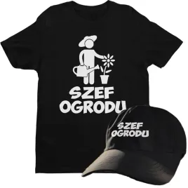 koszulka-meska-dla-ogrodnika-szef-ogrodu-prezent-dla-niego-czapka