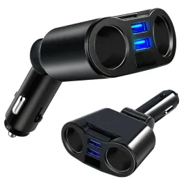 rozdzielacz-zapalniczki-ladowarka-2x-usb-2x-gniazdo-samochodowy-12-24v