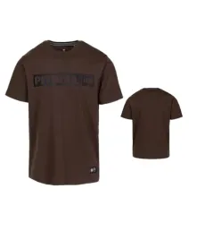 pitbull-t-shirt-lekka-koszulka-meska-nadruk-hilltop-brazowy
