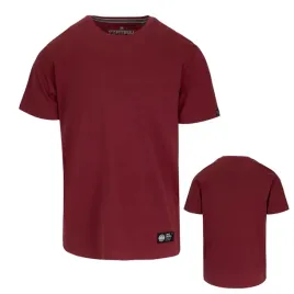 pitbull-west-coast-t-shirt-koszulka-meska-no-logo-burgundy-bordowa-s