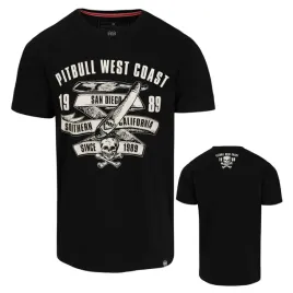 pitbull-west-coast-t-shirt-koszulka-meska-slim-fit-oldschool-razor-black-m