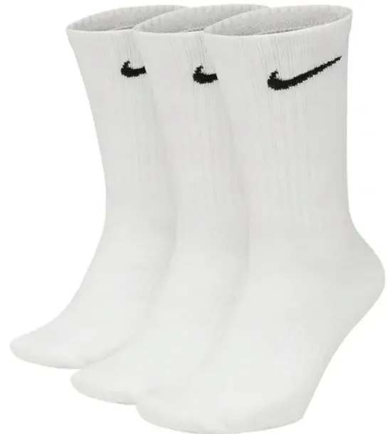 SKARPETY NIKE EVER DAY UNISEX ROZMIAR 42-46 BIAŁE ZA KOSTKĘ 3 PARY