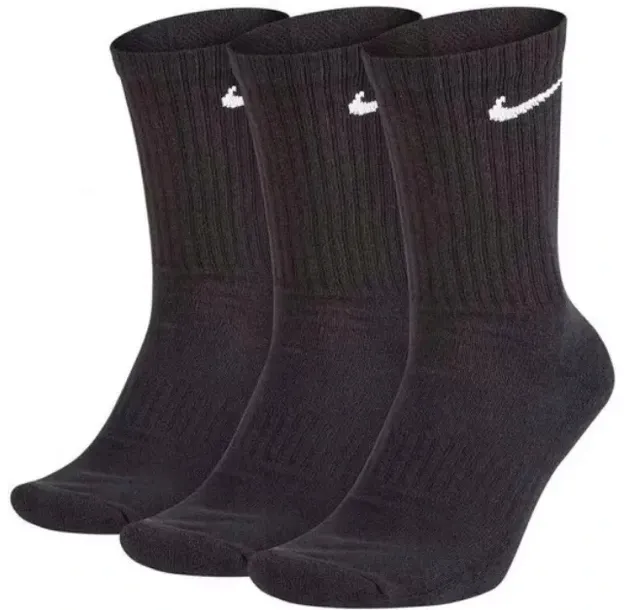SKARPETY NIKE EVER DAY UNISEX ROZMIAR 34-38 CZARNE ZA KOSTKĘ 3 PARY