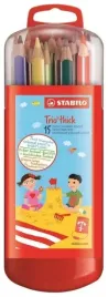 kredki-trio-grube-15-kolorow-stabilo