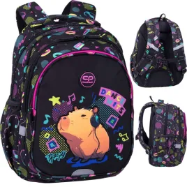 coolpack-jerry-plecak-szkolny-klasa-1-3-capybara-music-dla-dziewczynki